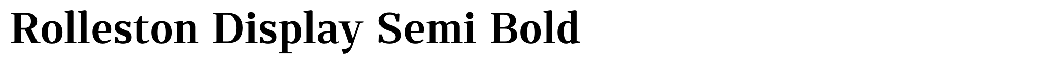 Rolleston Display Semi Bold image